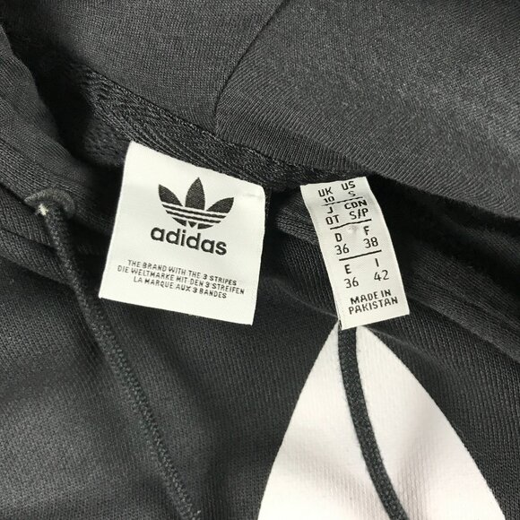 adidas Originals Women's Black Trefoil Hoodie SMALL - Picture 4 of 6